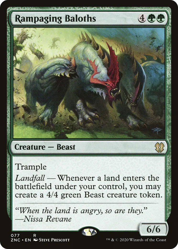 Rampaging Baloths — Zendikar Rising Commander — Magic: The Gathering