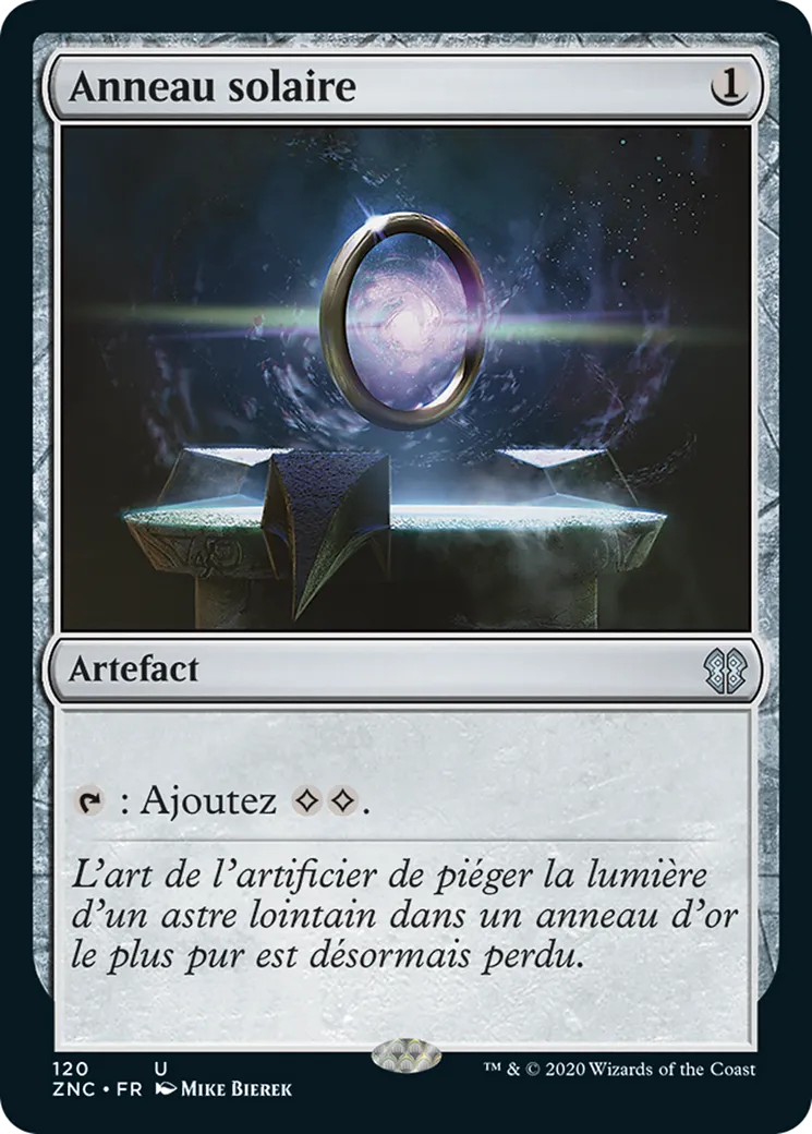 Anneau solaire — Zendikar Rising Commander — Magic: The Gathering