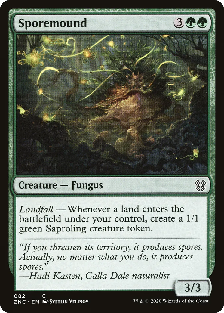 Tertre aux spores — Zendikar Rising Commander — Magic: The Gathering