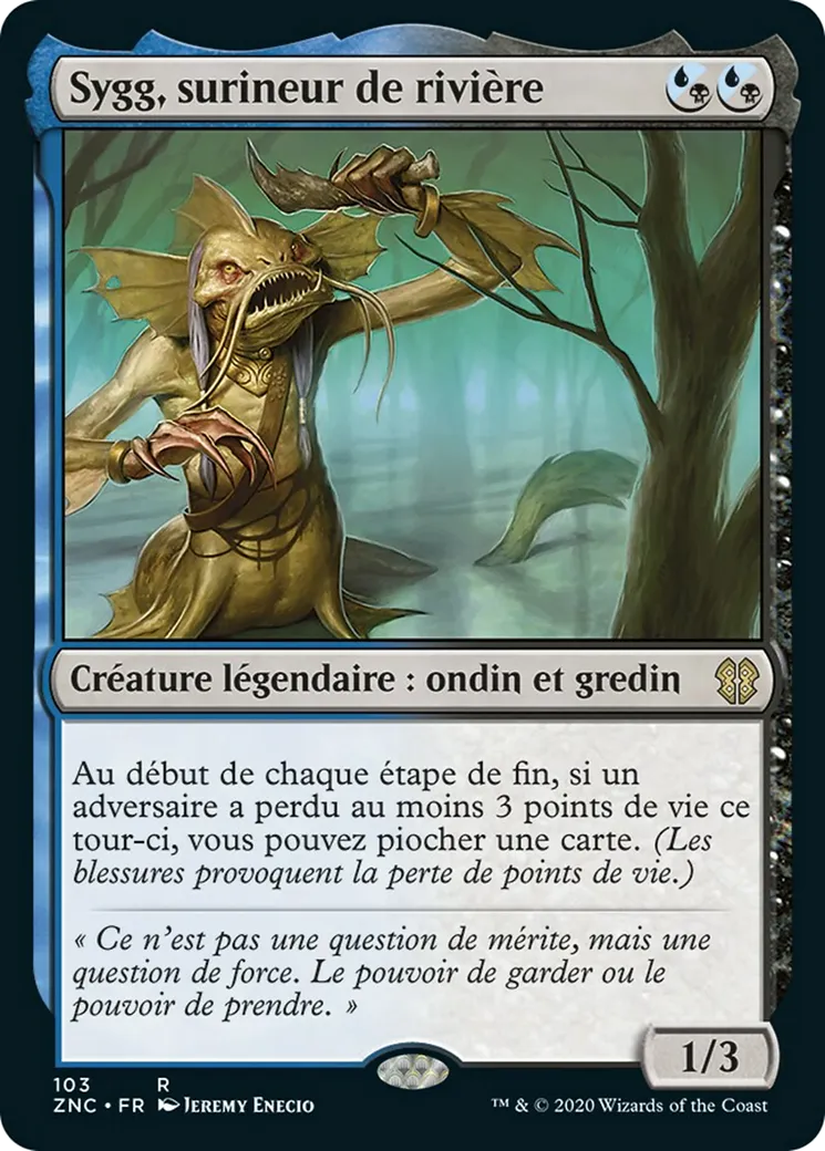 Sygg, surineur de rivière from Zendikar Rising Commander - Magic: The Gathering