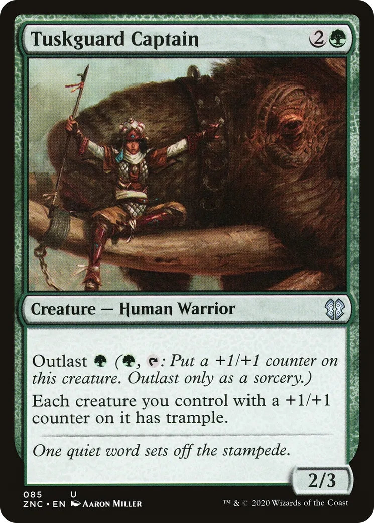Tuskguard Captain — Zendikar Rising Commander — Magic: The Gathering