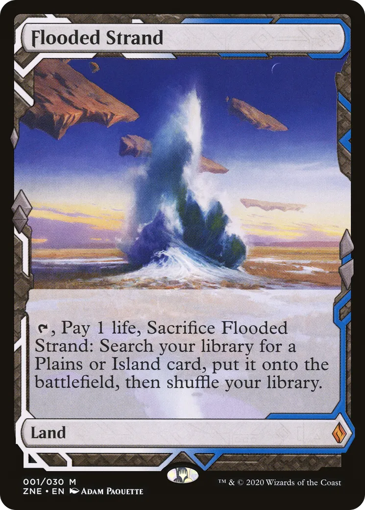 Flooded Strand — Zendikar Rising Expeditions — Magic: The Gathering