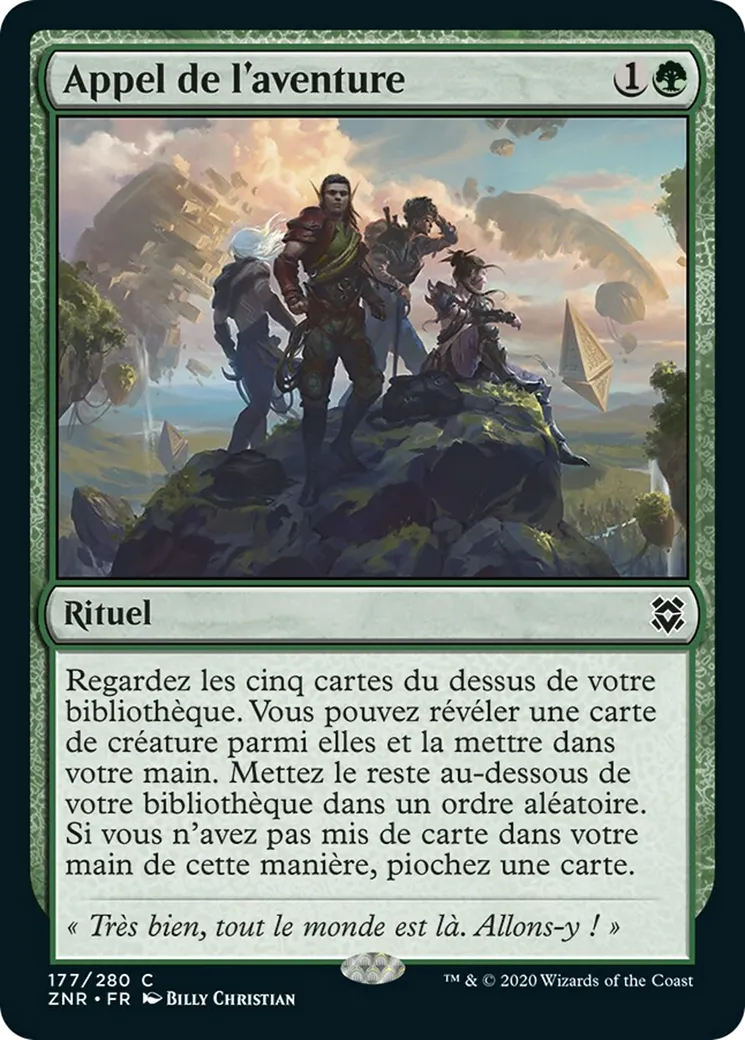 Appel de l'aventure — Zendikar Rising — Magic: The Gathering