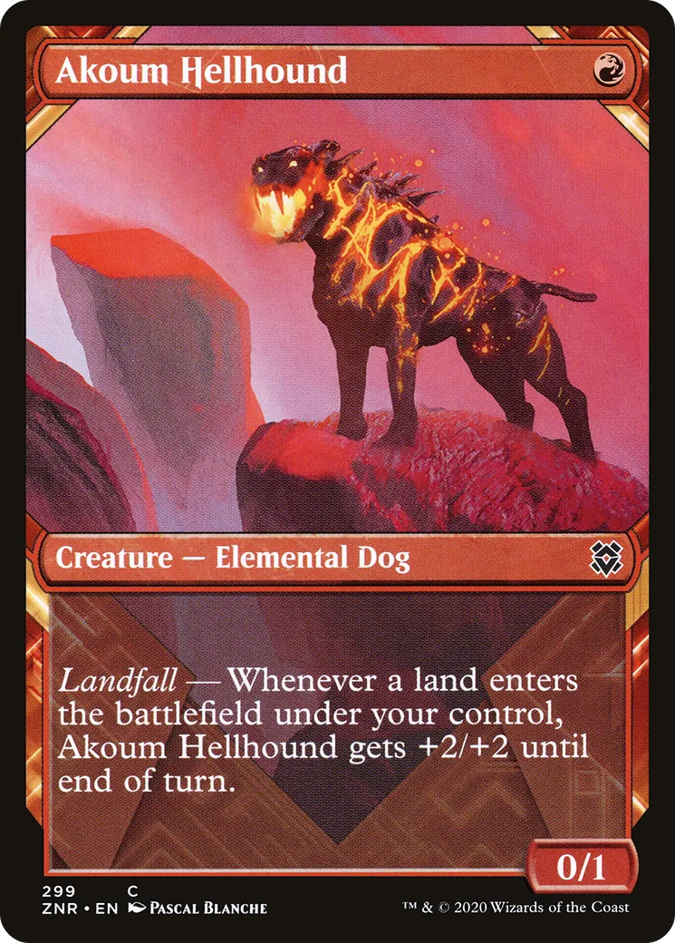 Akoum Hellhound — Zendikar Rising — Magic: The Gathering