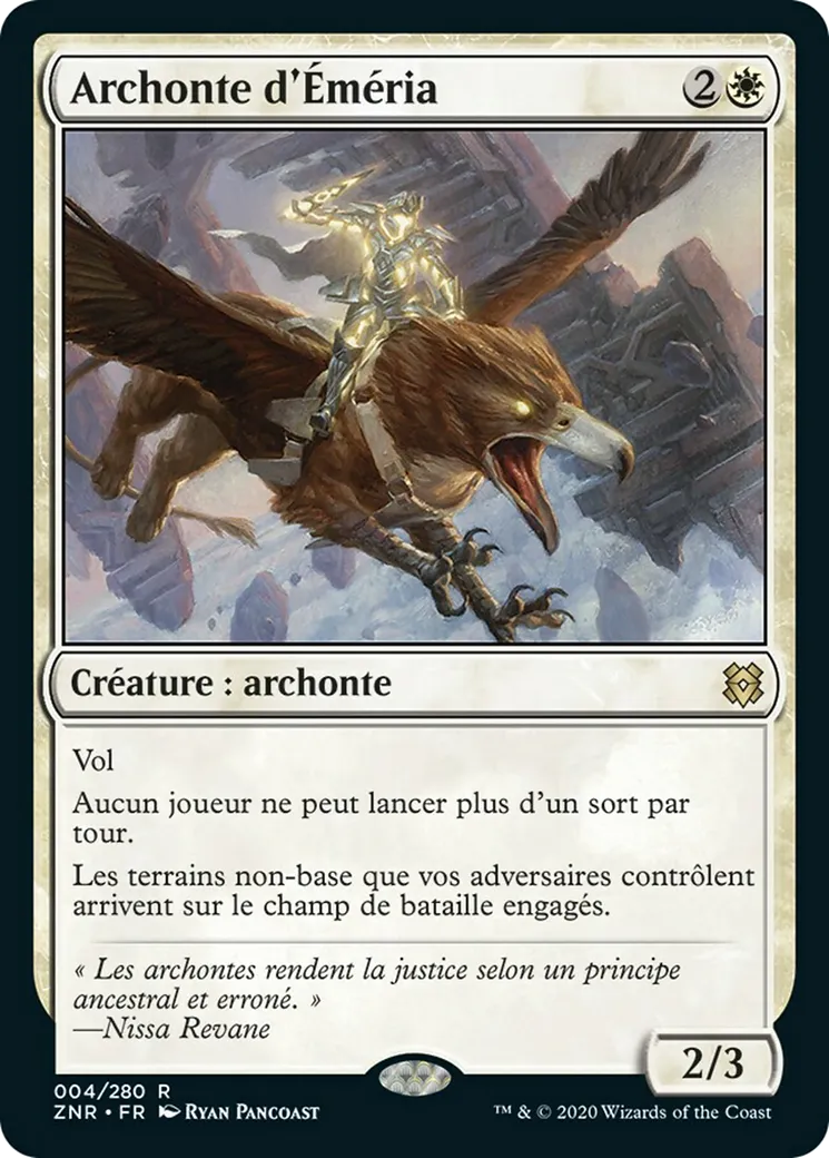 Archonte d'Éméria — Zendikar Rising — Magic: The Gathering
