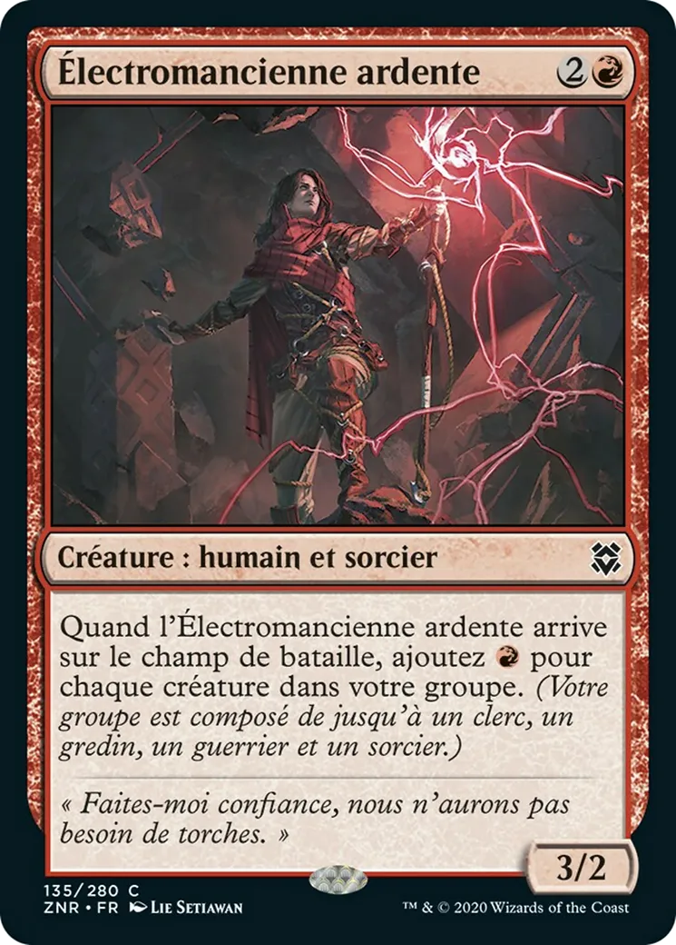 Électromancienne ardente — Zendikar Rising — Magic: The Gathering