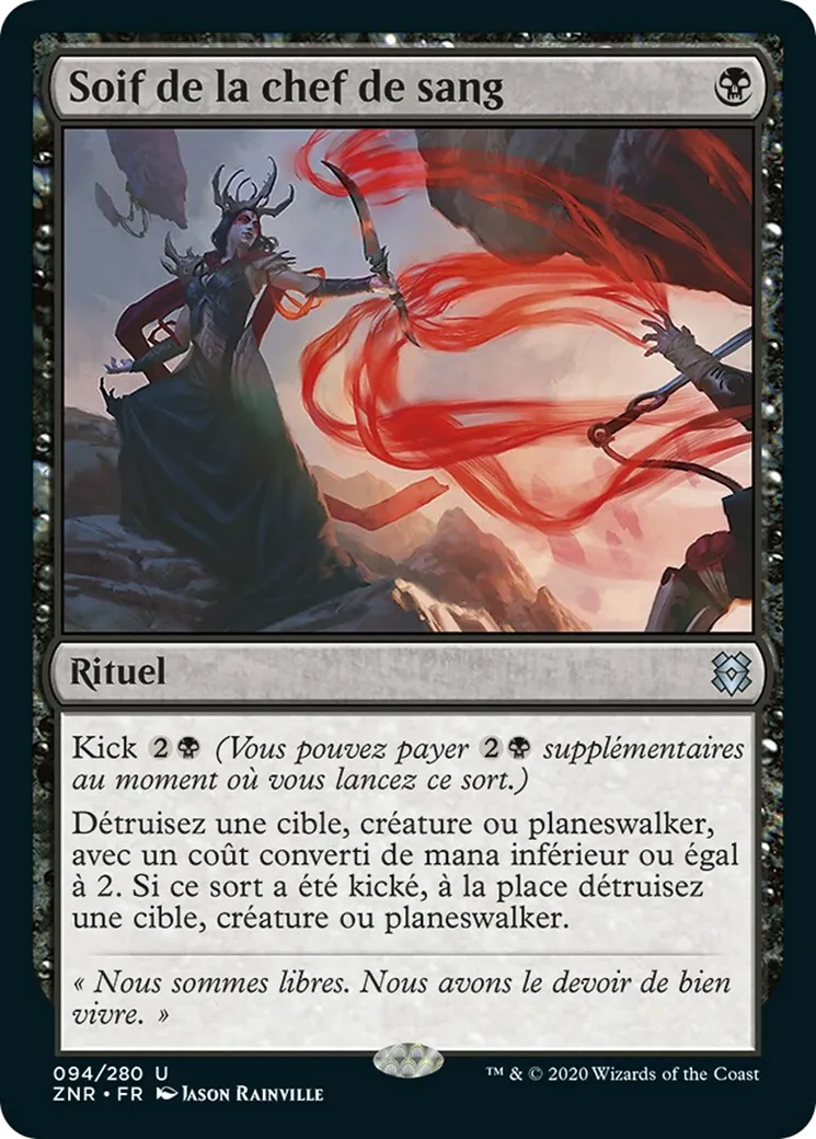 Soif de la chef de sang — Zendikar Rising — Magic: The Gathering