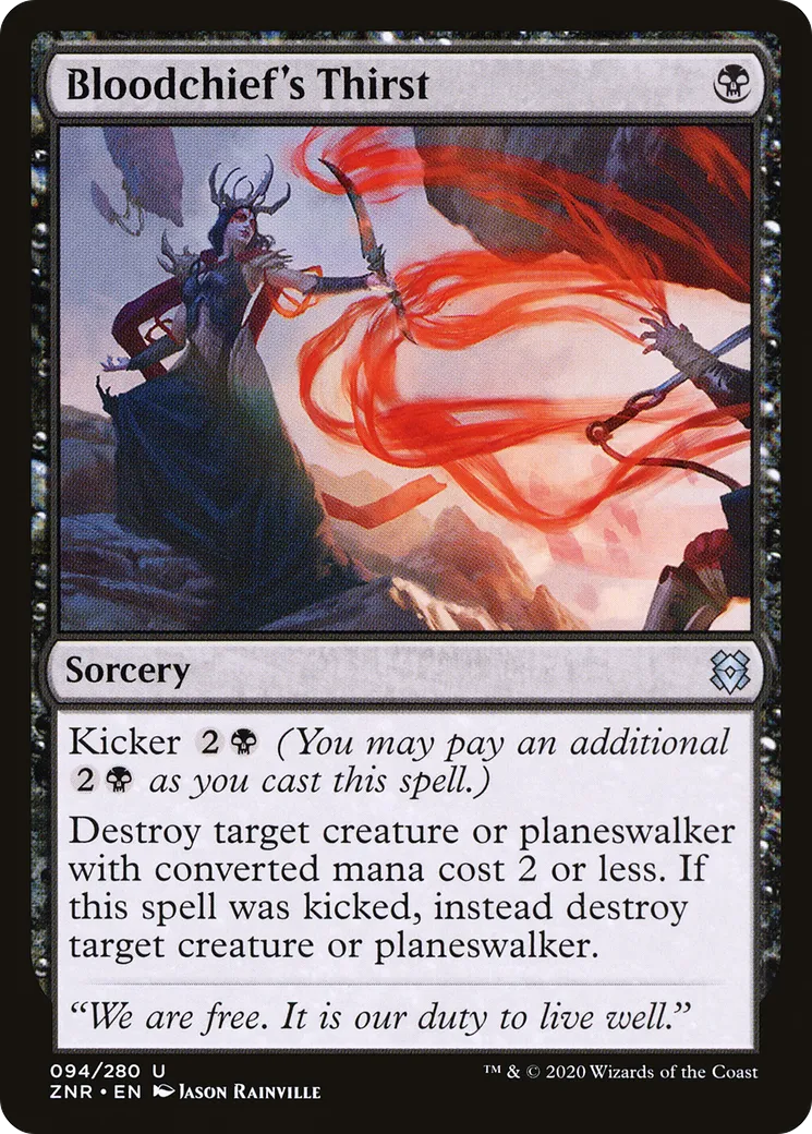 Soif de la chef de sang — Zendikar Rising — Magic: The Gathering