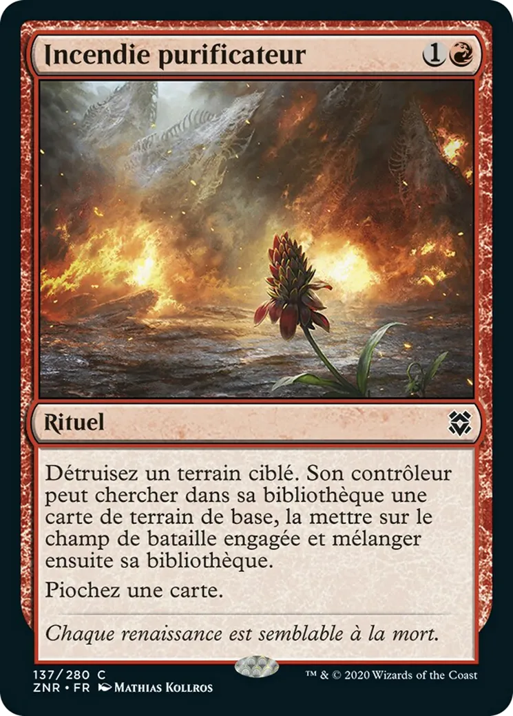 Incendie purificateur — Zendikar Rising — Magic: The Gathering