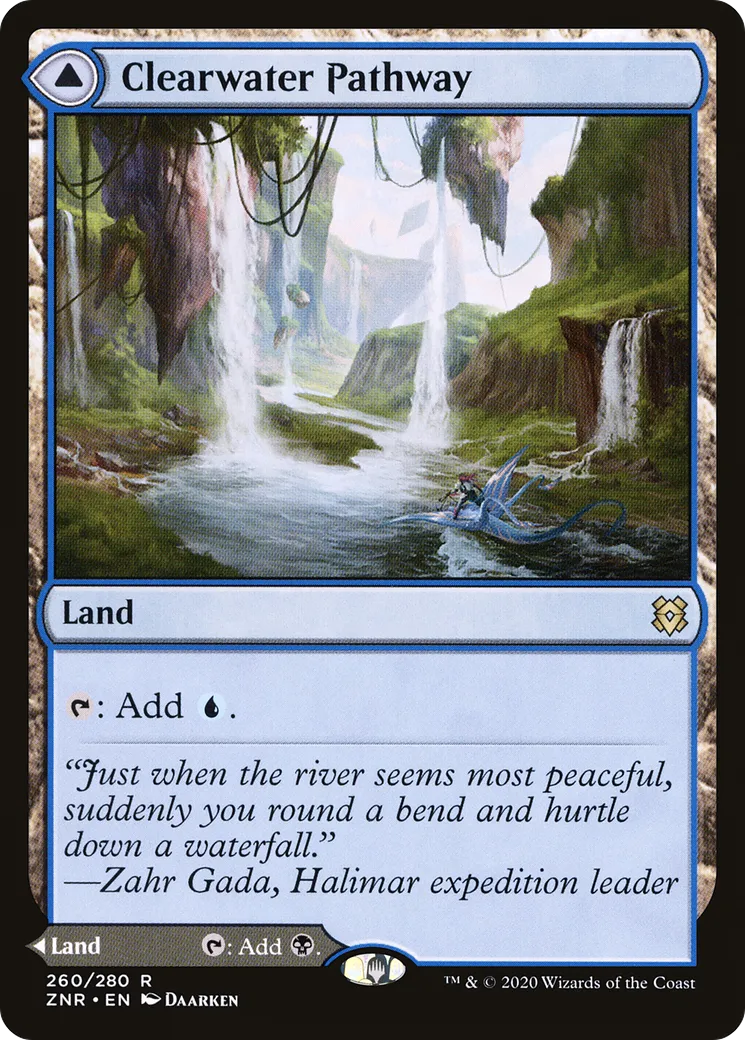 Clearwater Pathway // Murkwater Pathway — Zendikar Rising — Magic: The Gathering