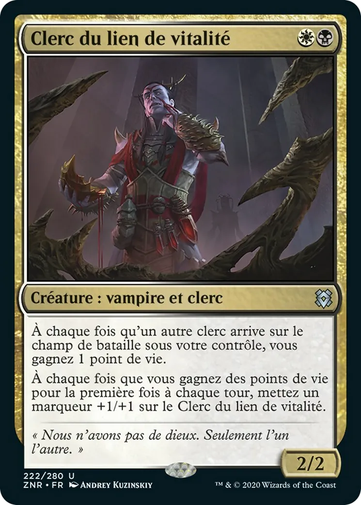 Clerc du lien de vitalité — Zendikar Rising — Magic: The Gathering