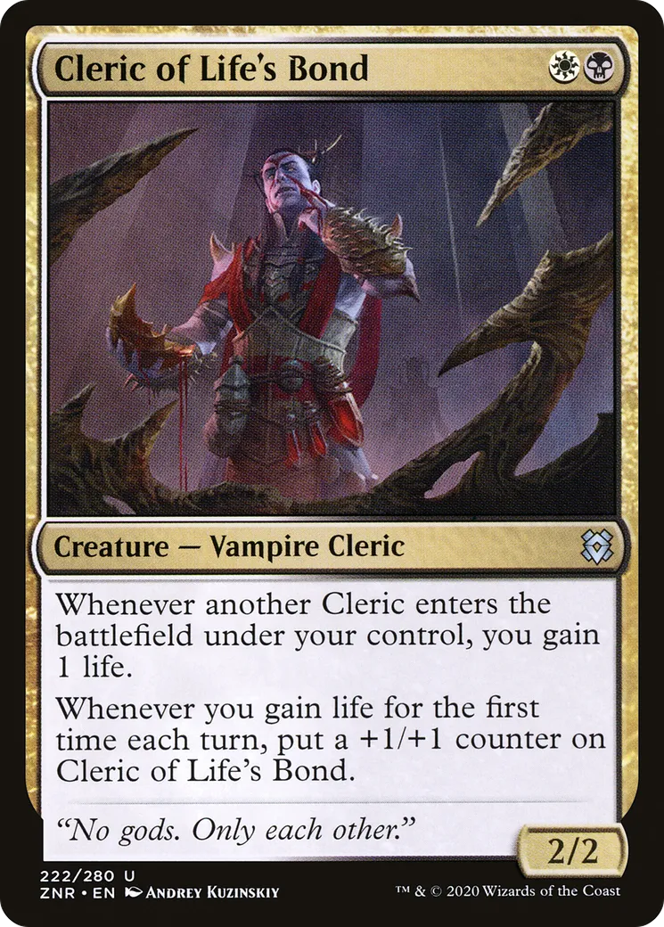 Clerc du lien de vitalité — Zendikar Rising — Magic: The Gathering