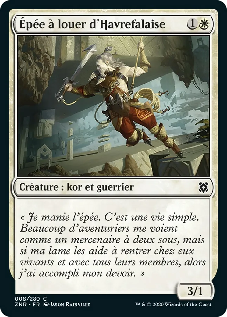 Épée à louer d'Havrefalaise — Zendikar Rising — Magic: The Gathering