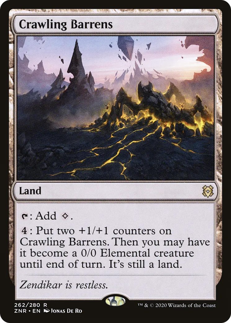 Crawling Barrens — Zendikar Rising — Magic: The Gathering