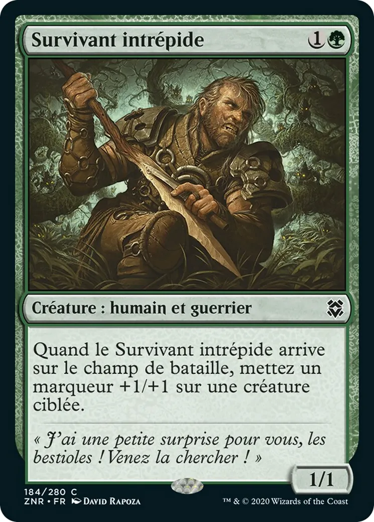 Survivant intrépide — Zendikar Rising — Magic: The Gathering