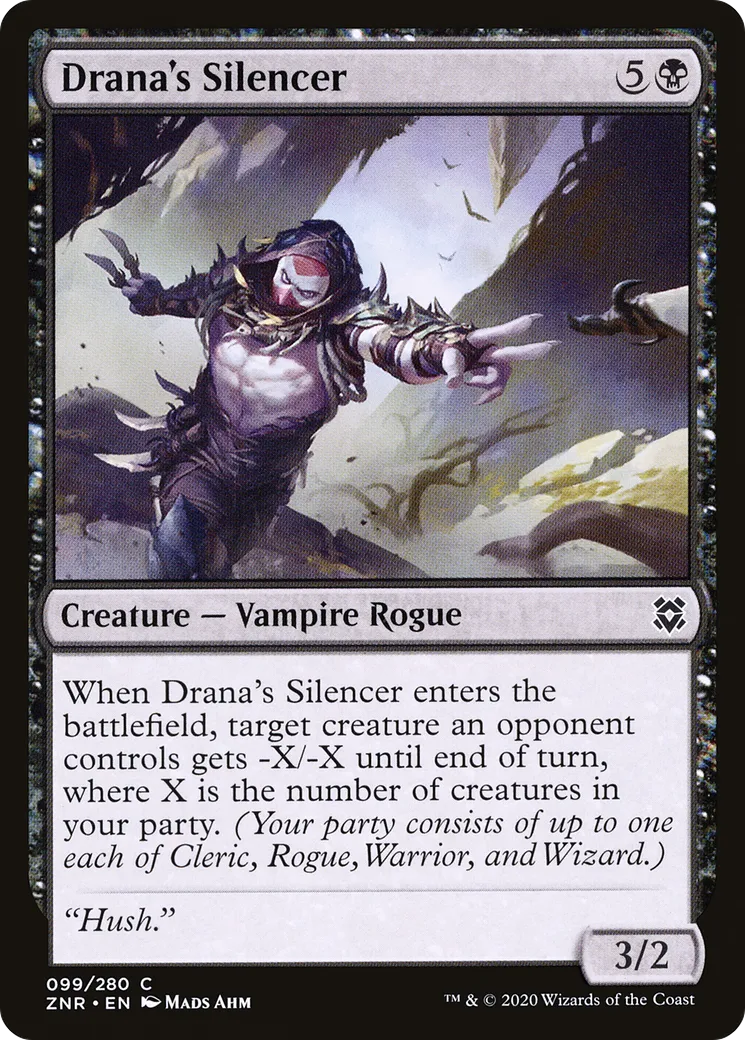 Drana's Silencer — Zendikar Rising — Magic: The Gathering