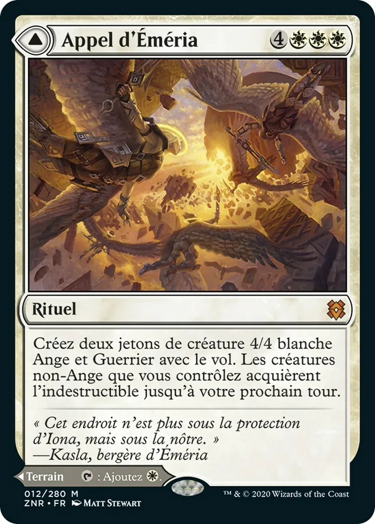 Appel d'Éméria // Éméria, fort céleste fracassé — Zendikar Rising — Magic: The Gathering