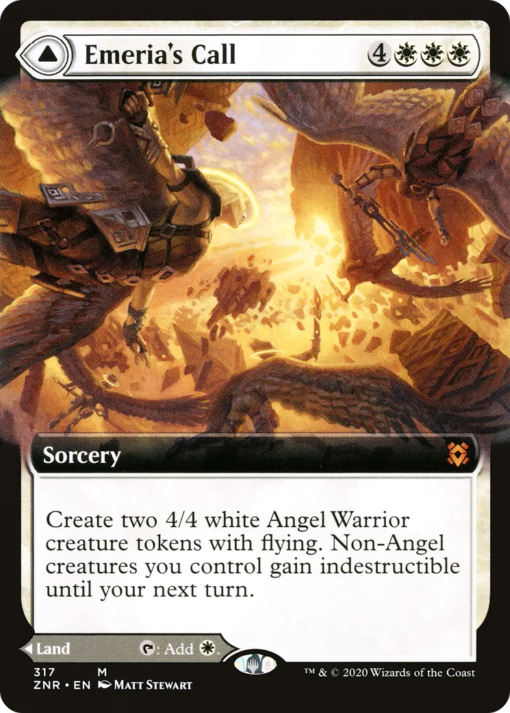 Appel d'Éméria // Éméria, fort céleste fracassé — Zendikar Rising — Magic: The Gathering