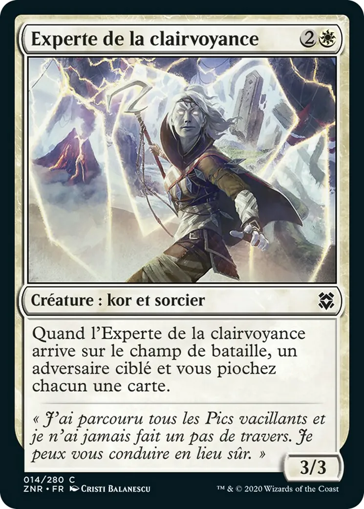 Experte de la clairvoyance — Zendikar Rising — Magic: The Gathering