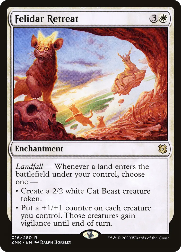 Refuge félidar — Zendikar Rising — Magic: The Gathering