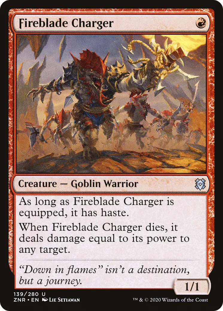 Batailleur lamefeu — Zendikar Rising — Magic: The Gathering