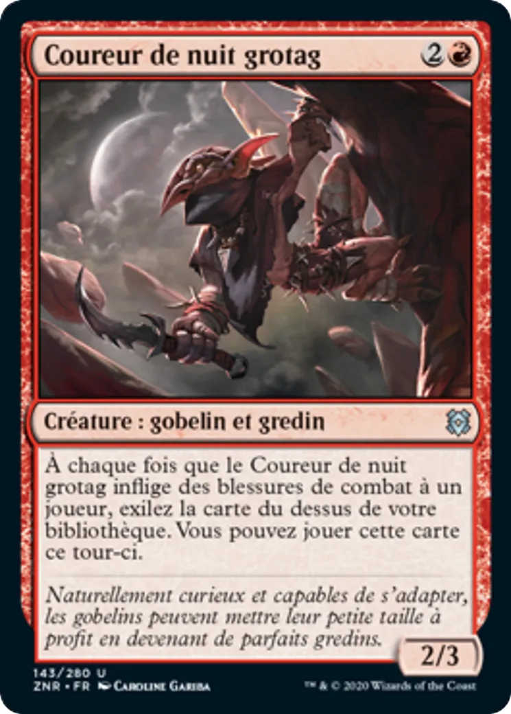 Coureur de nuit grotag — Zendikar Rising — Magic: The Gathering