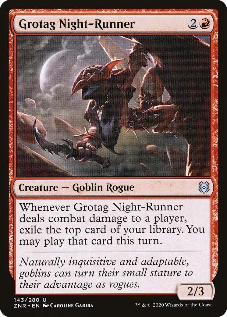 Coureur de nuit grotag — Zendikar Rising — Magic: The Gathering