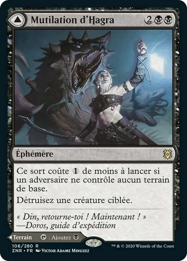 Mutilation d'Hagra // Couvefosse d'Hagra — Zendikar Rising — Magic: The Gathering