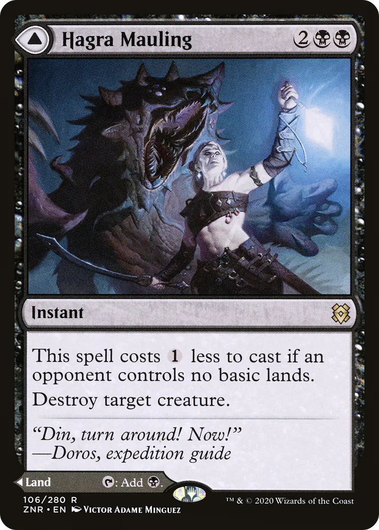 Hagra Mauling // Hagra Broodpit — Zendikar Rising — Magic: The Gathering