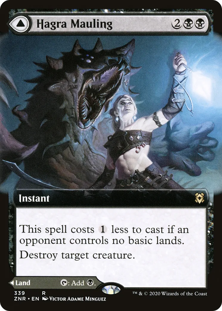 Mutilation d'Hagra // Couvefosse d'Hagra — Zendikar Rising — Magic: The Gathering