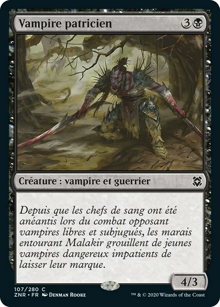 Vampire patricien — Zendikar Rising — Magic: The Gathering