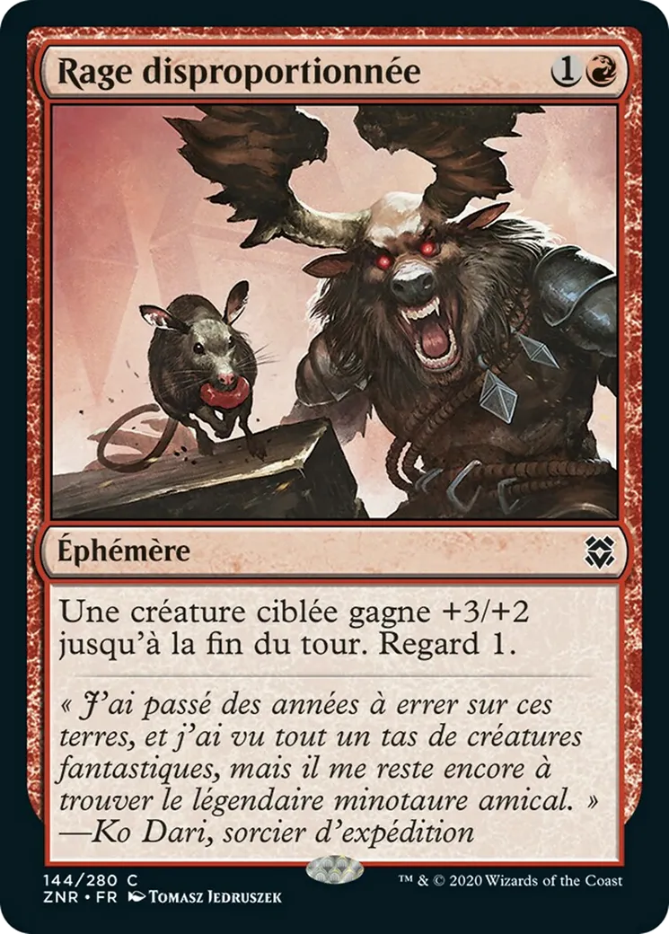 Rage disproportionnée — Zendikar Rising — Magic: The Gathering