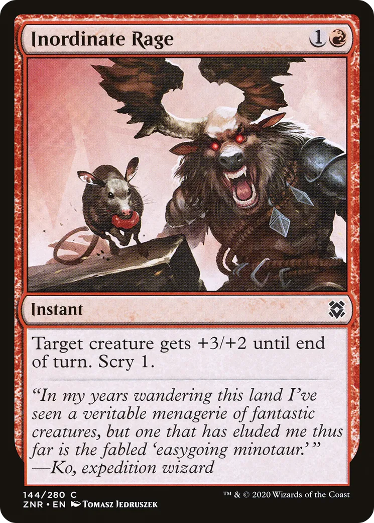 Inordinate Rage — Zendikar Rising — Magic: The Gathering
