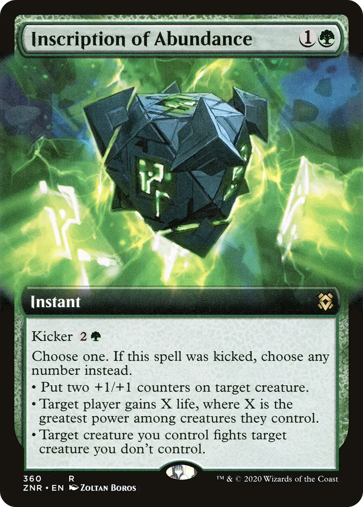 Inscription of Abundance — Zendikar Rising — Magic: The Gathering