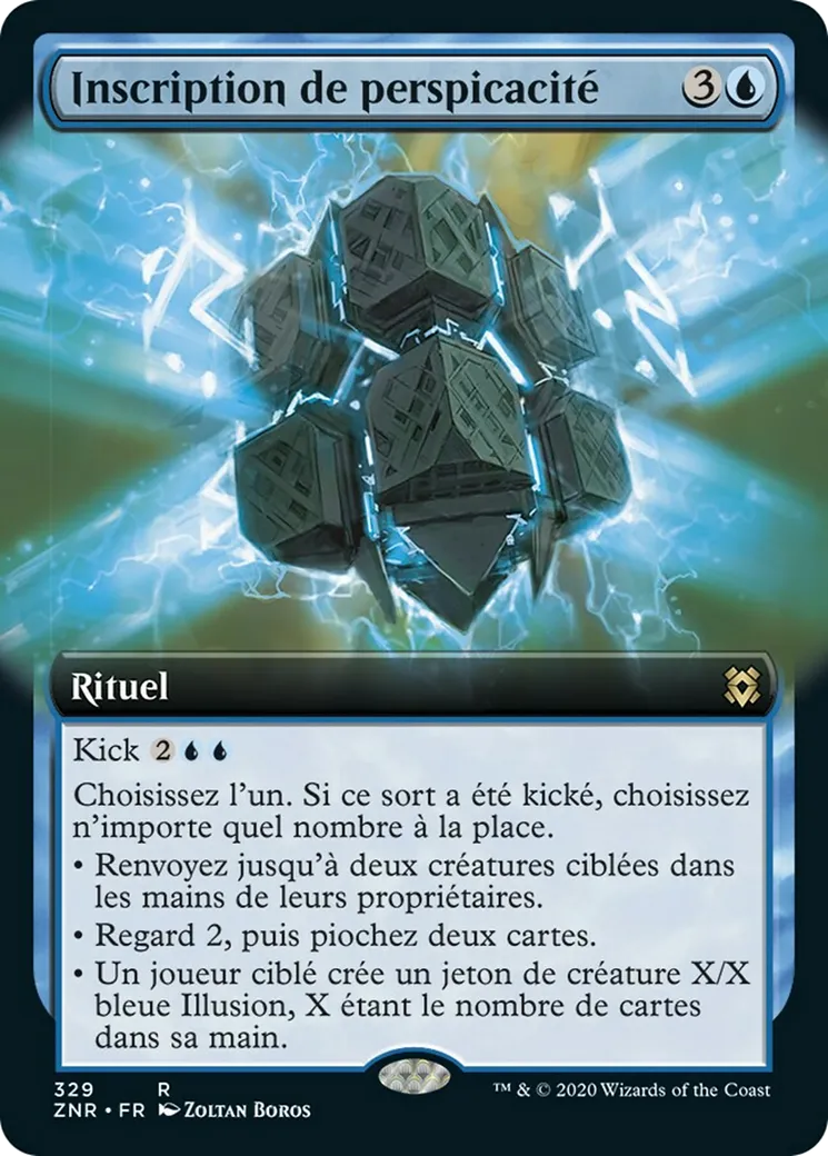 Inscription de perspicacité — Zendikar Rising — Magic: The Gathering