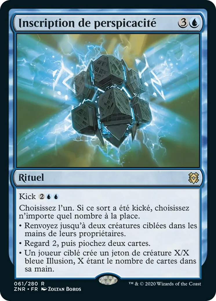 Inscription de perspicacité from Zendikar Rising - Magic: The Gathering