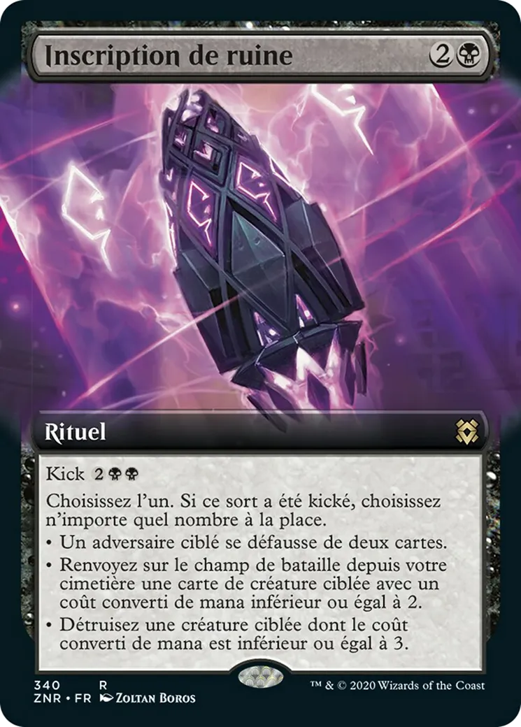 Inscription de ruine — Zendikar Rising — Magic: The Gathering