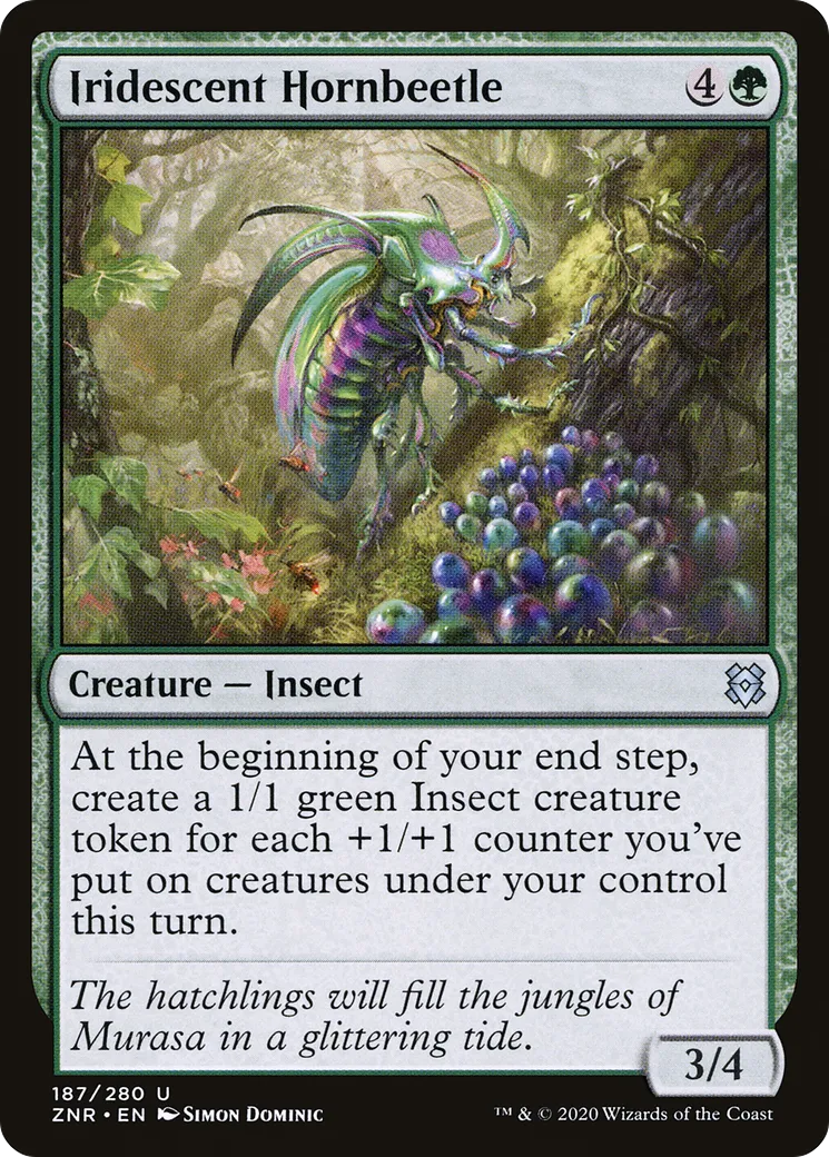 Iridescent Hornbeetle — Zendikar Rising — Magic: The Gathering