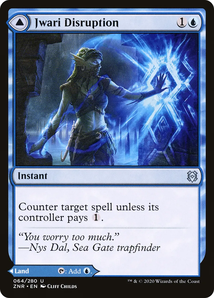 Perturbation jwari // Ruines jwari — Zendikar Rising — Magic: The Gathering