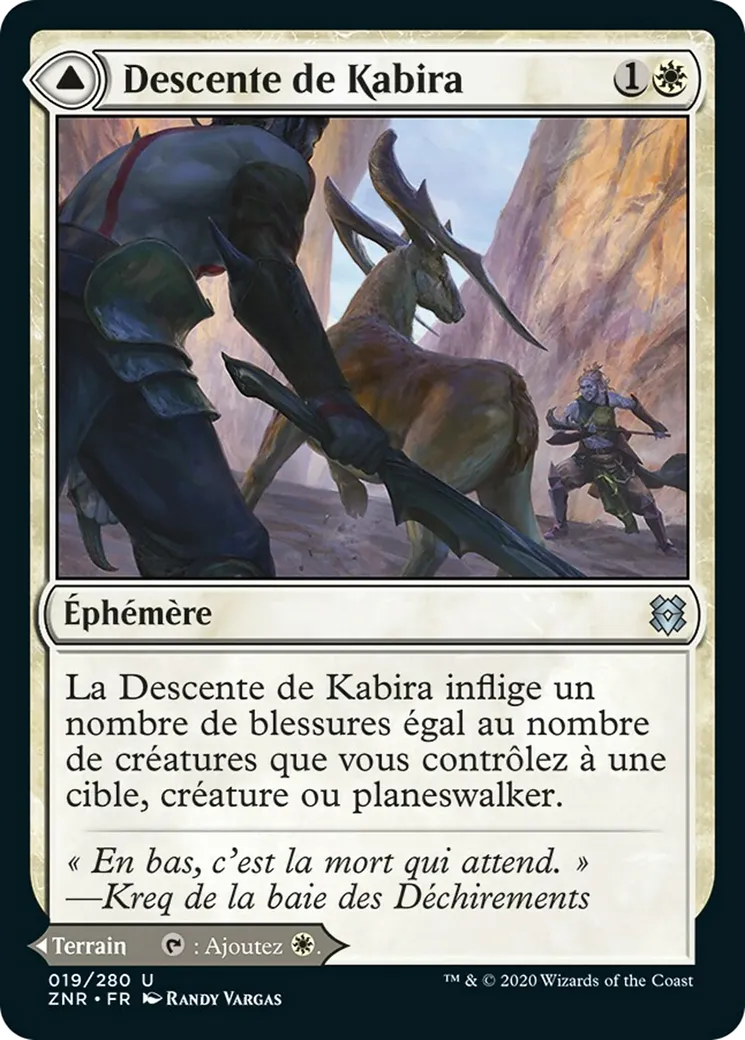 Descente de Kabira // Plateau de Kabira — Zendikar Rising — Magic: The Gathering