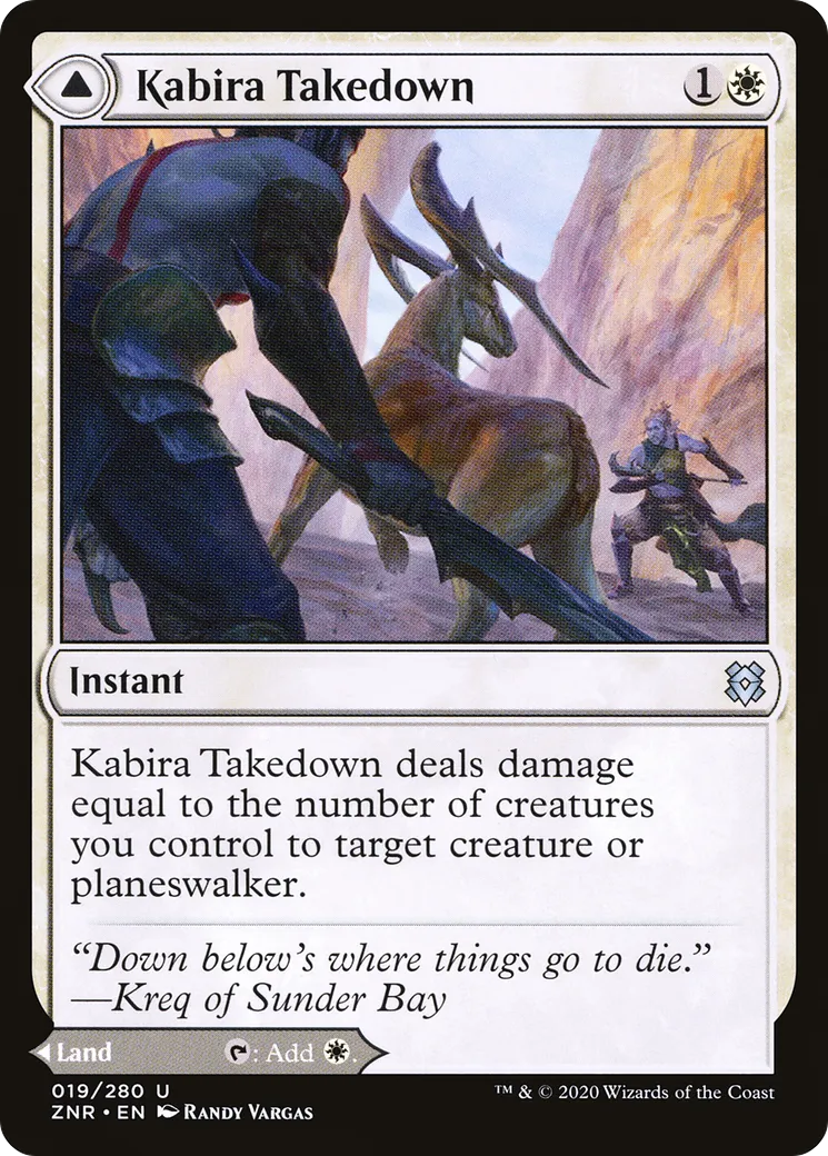 Kabira Takedown // Kabira Plateau from Zendikar Rising - Magic: The Gathering