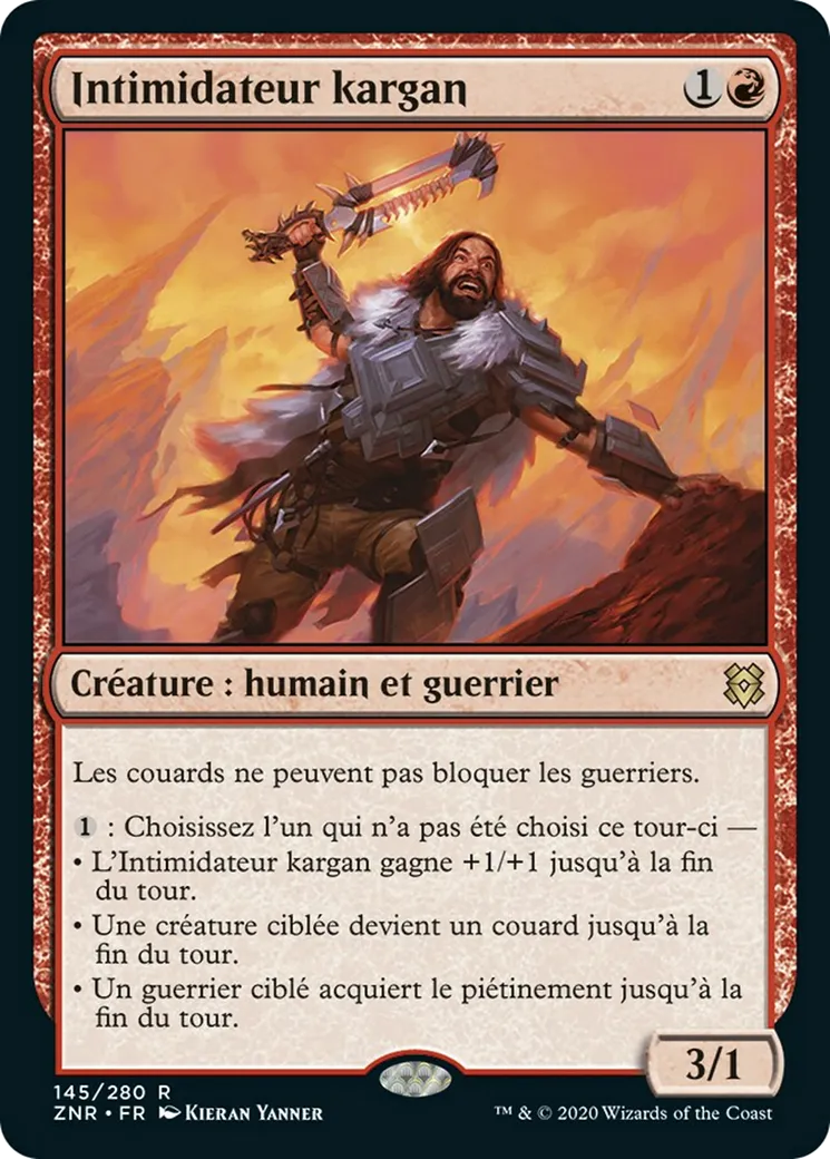 Intimidateur kargan — Zendikar Rising — Magic: The Gathering