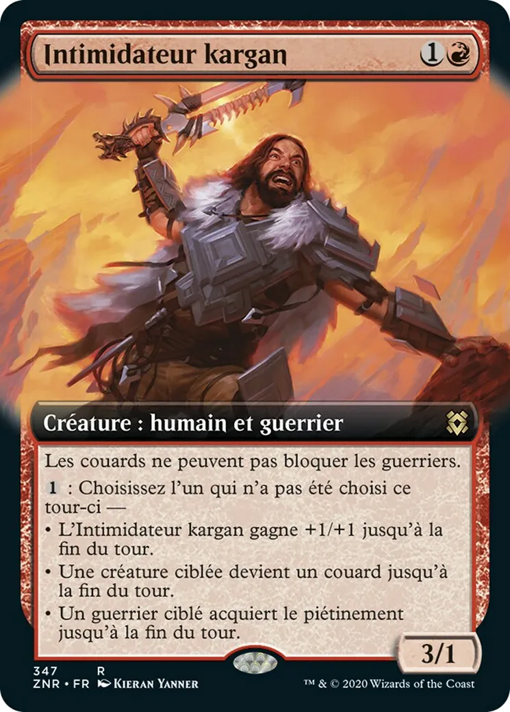 Intimidateur kargan — Zendikar Rising — Magic: The Gathering