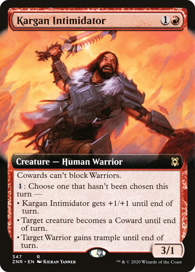Intimidateur kargan — Zendikar Rising — Magic: The Gathering