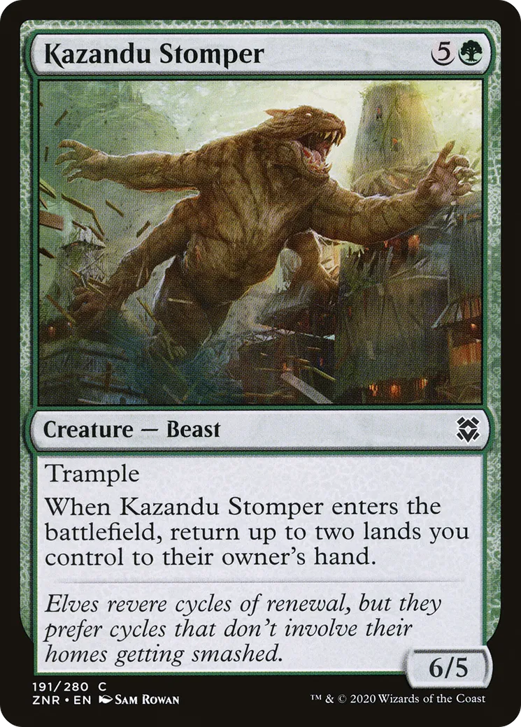 Kazandu Stomper — Zendikar Rising — Magic: The Gathering