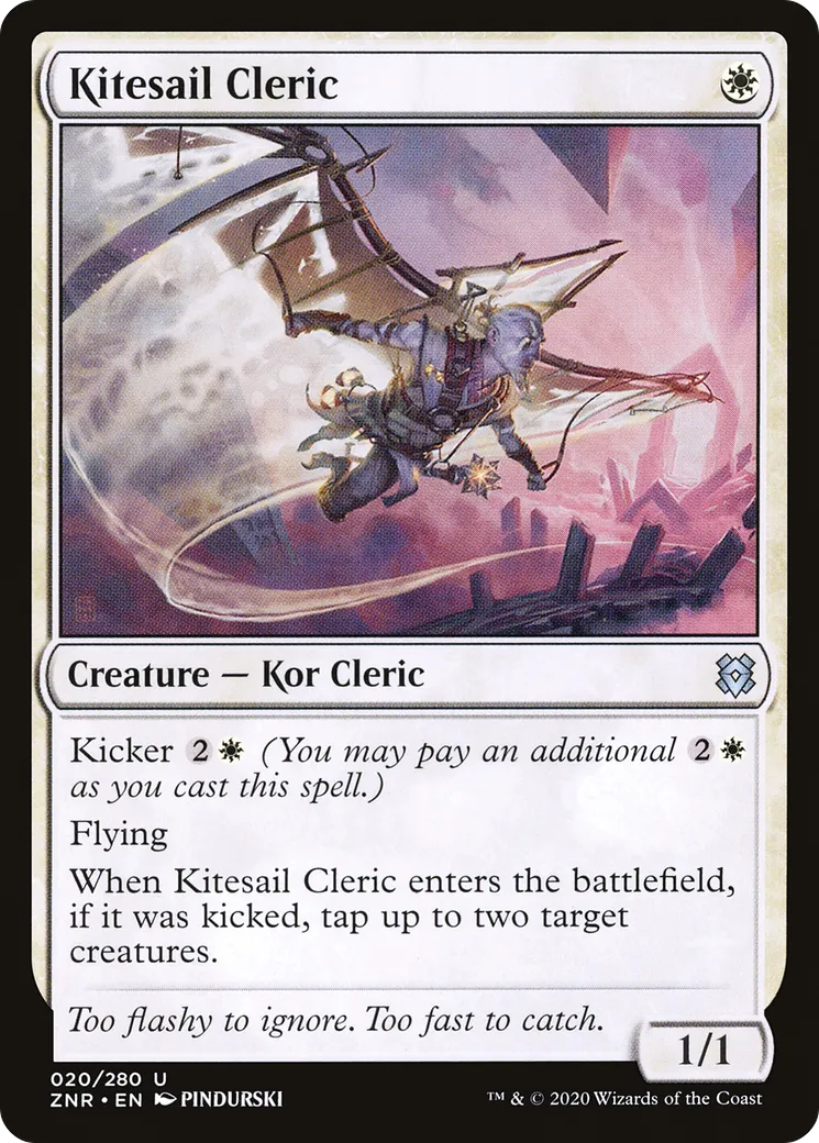 Clerc à voile volante — Zendikar Rising — Magic: The Gathering