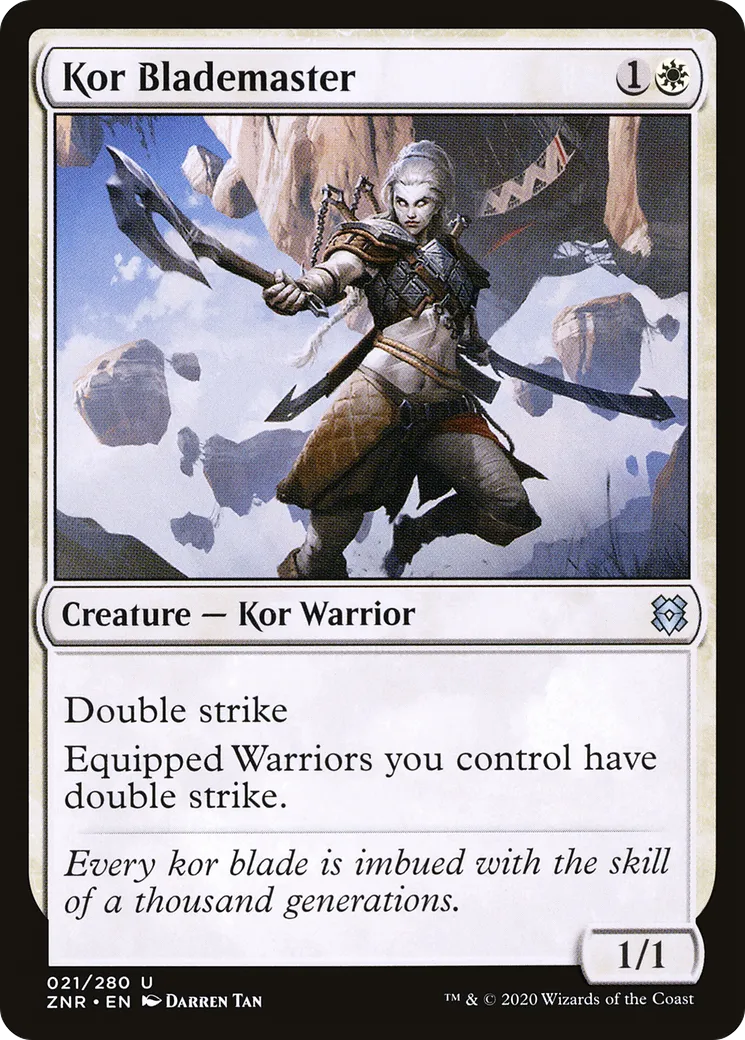 Kor Blademaster — Zendikar Rising — Magic: The Gathering