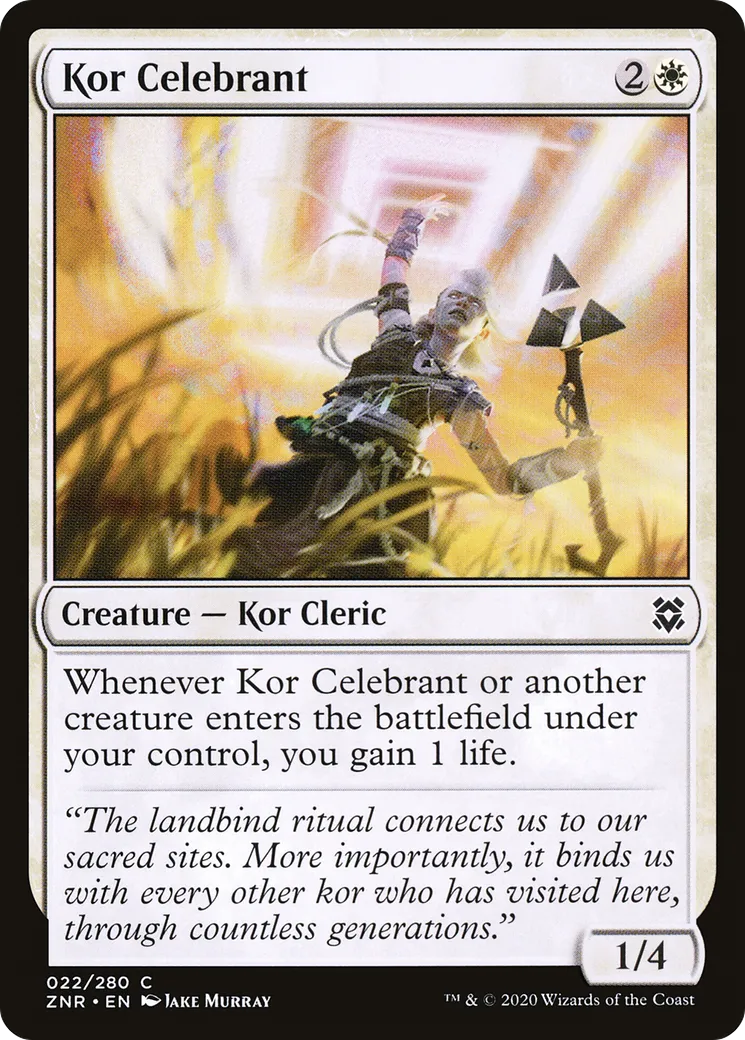 Kor Celebrant — Zendikar Rising — Magic: The Gathering