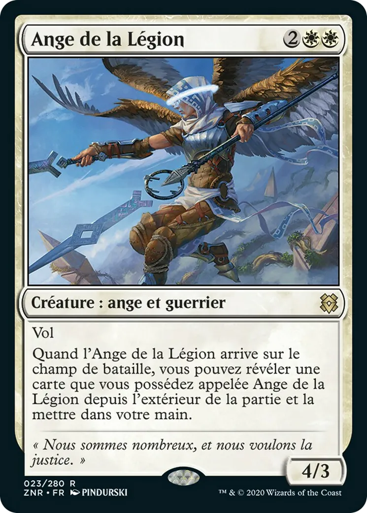Ange de la Légion — Zendikar Rising — Magic: The Gathering