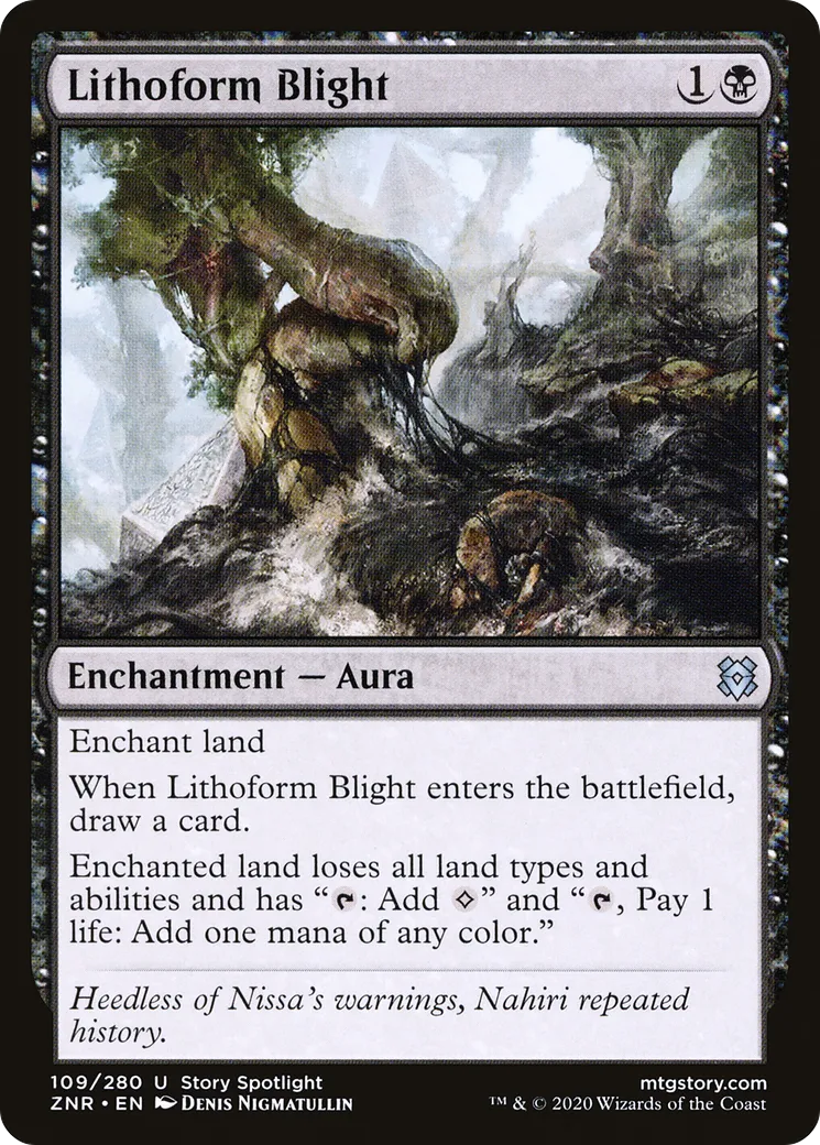 Fléau lithoforme — Zendikar Rising — Magic: The Gathering